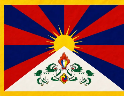 The Tibetan flag